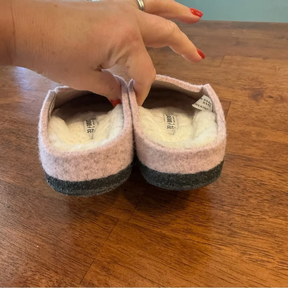 Birkenstock Zermatt Shearling Wool Felt Clog size 2